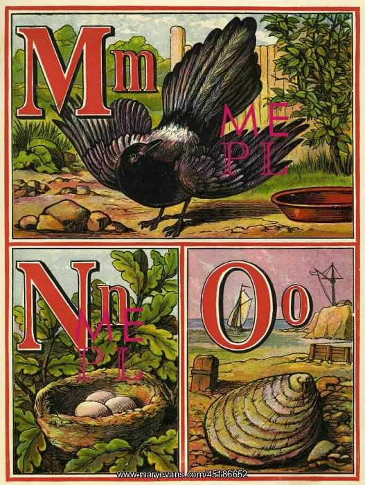 : Anon. Warne alphabet 1875. MNO : Anon. Warne alphabet 1875. MNO