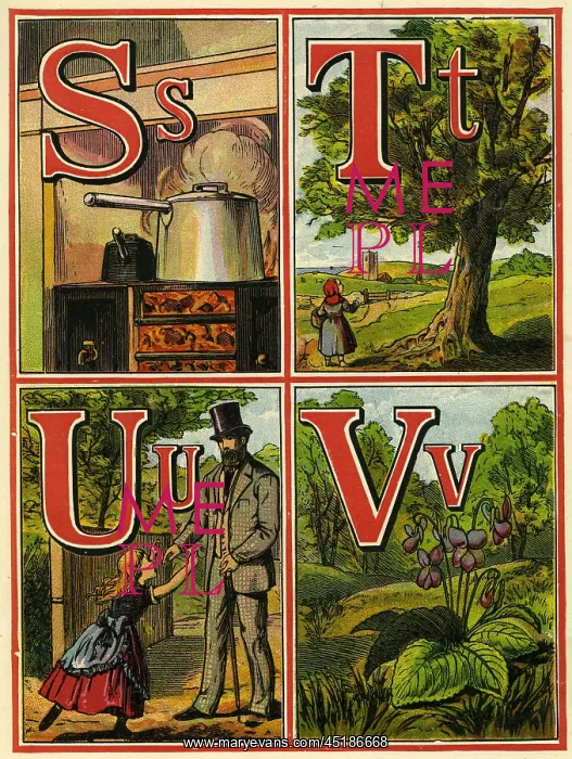 : Anon. Warne alphabet 1875. STUV : Anon. Warne alphabet 1875. STUV