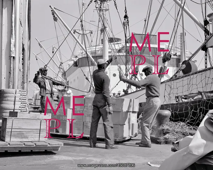 : Three Anonymous African-American Dock Workers : Three Anonymous African-American Dock Workers