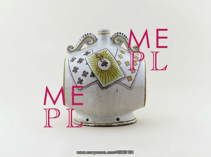 : Anonymous. Cask Decorated With Card : Anonymous. Cask Decorated With Card