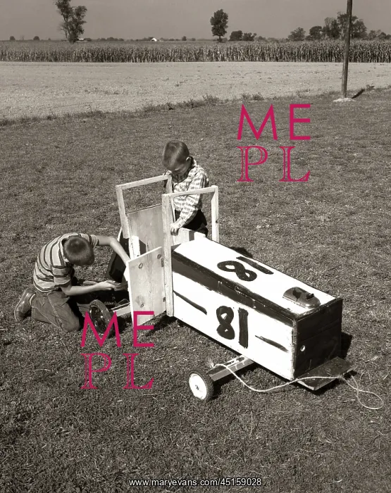 : Anonymous Two Farm Boys Brothers Building Soapbox : Anonymous Two Farm Boys Brothers Building Soapbox