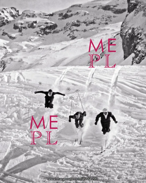 : Three Anonymous Men Skiers Skiing Racing Downhill : Three Anonymous Men Skiers Skiing Racing Downhill