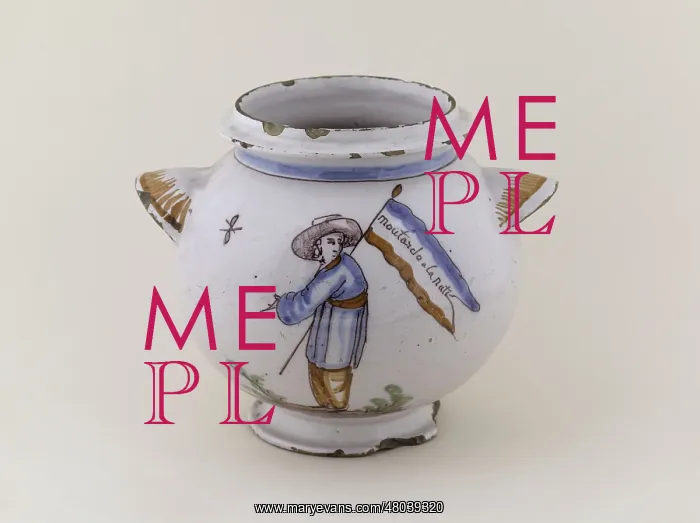 : Anonymous. Mustard Pot With A : Anonymous. Mustard Pot With A