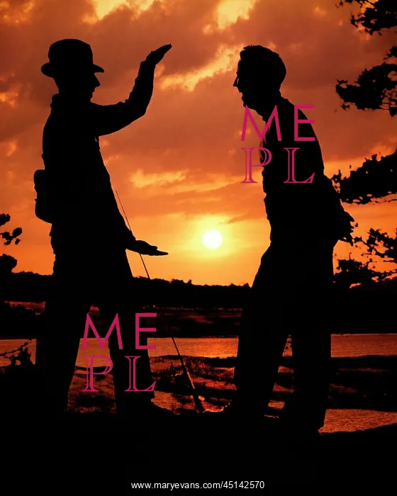 : Anonymous Silhouette of Two Men One Wearing Hat : Anonymous Silhouette of Two Men One Wearing Hat