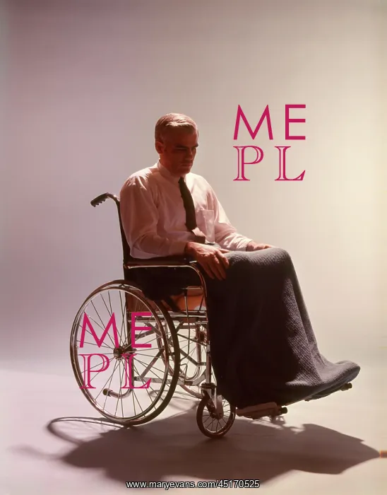: Anonymous Silhouetted Man Sitting in Wheelchair : Anonymous Silhouetted Man Sitting in Wheelchair