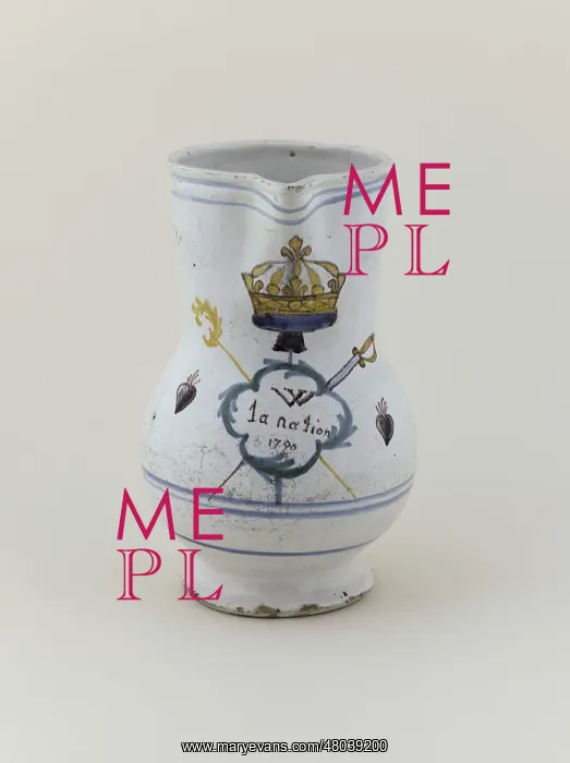 : Anonymous. Three-Order Jug. Crockery, 1790 : Anonymous. Three-Order Jug. Crockery, 1790
