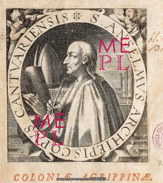 : Anselm Of Canterbury, Saint : Anselm Of Canterbury, Saint