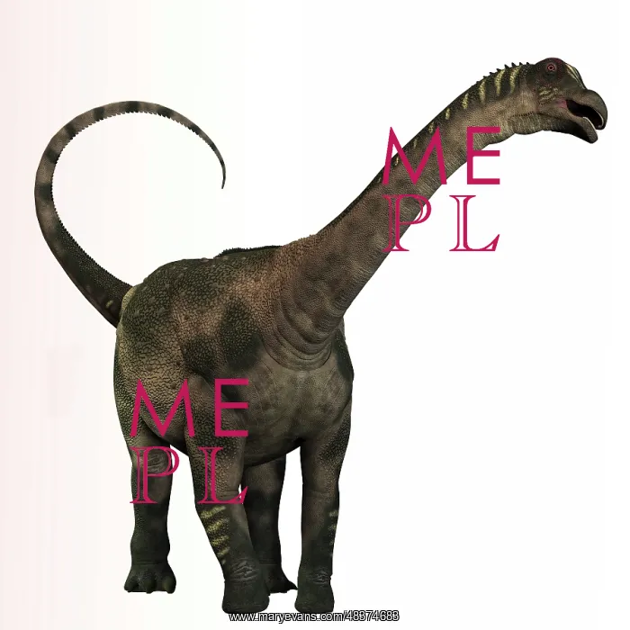 : Antarctosaurus dinosaur from the Cretaceous Period : Antarctosaurus dinosaur from the Cretaceous Period