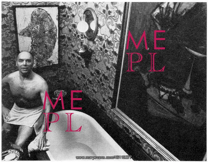 : Anthony Denney in bathroom : Anthony Denney in bathroom