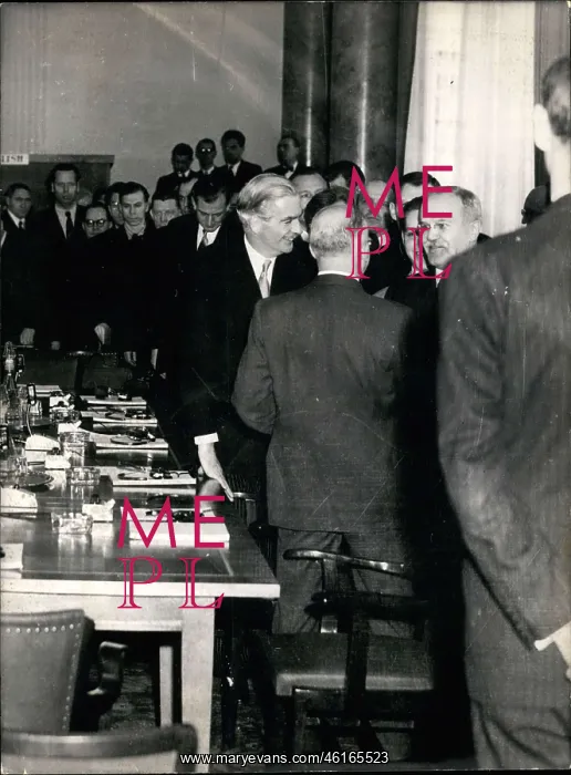 : Anthony Eden and Molotov at Big Four Conference : Anthony Eden and Molotov at Big Four Conference