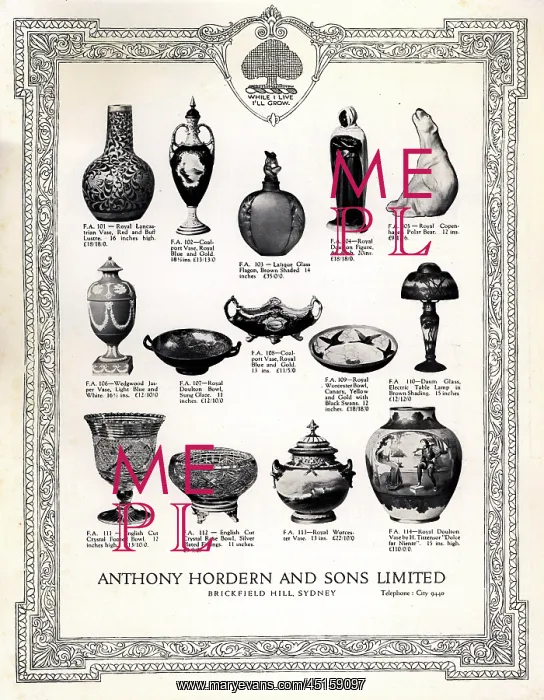 : Anthony Hordern and Sons Advertisement : Anthony Hordern and Sons Advertisement