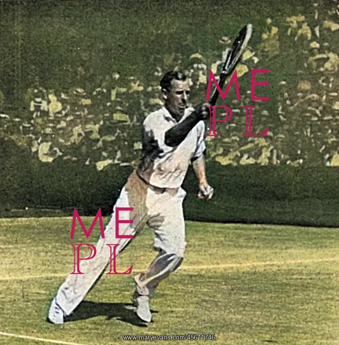 : Anthony Wilding in action at Wimbledon, 1914 : Anthony Wilding in action at Wimbledon, 1914