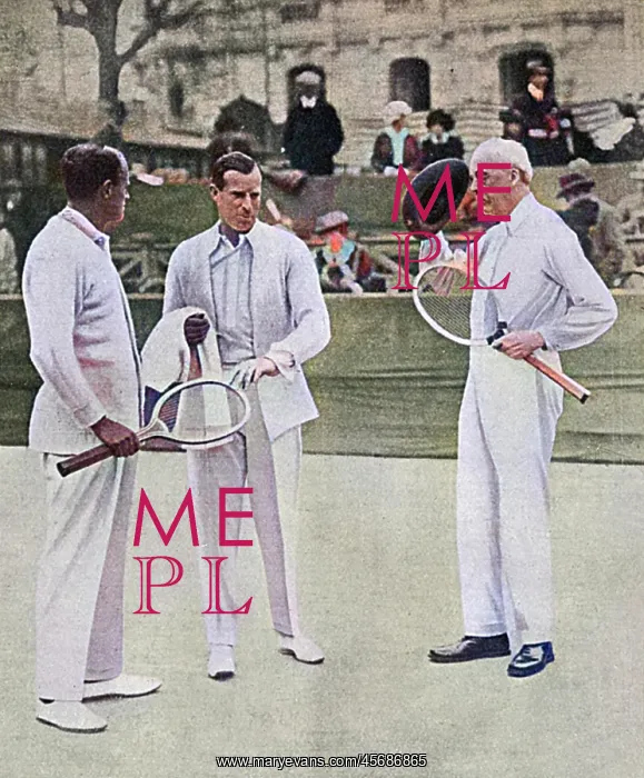 : Anthony Wilding and Arthur Balfour at Nice, 1914 : Anthony Wilding and Arthur Balfour at Nice, 1914