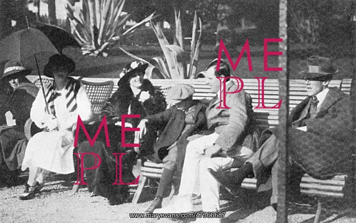 : Anthony Wilding at Beau Site, Cannes, 1914 : Anthony Wilding at Beau Site, Cannes, 1914