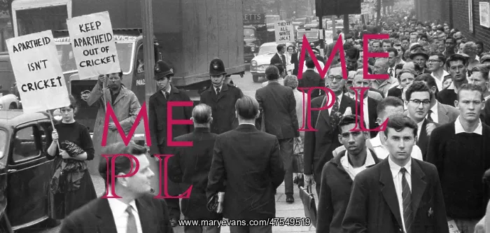 : Anti-apartheid demo at Lord's : Anti-apartheid demo at Lord's