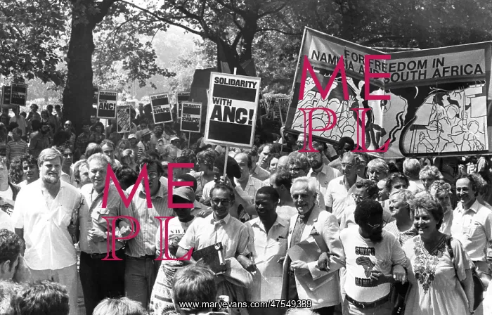 : Anti-Apartheid demonstration : Anti-Apartheid demonstration