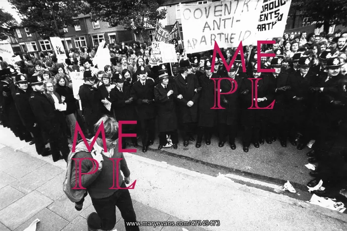 : Anti-Apartheid Demonstration in Coventry : Anti-Apartheid Demonstration in Coventry