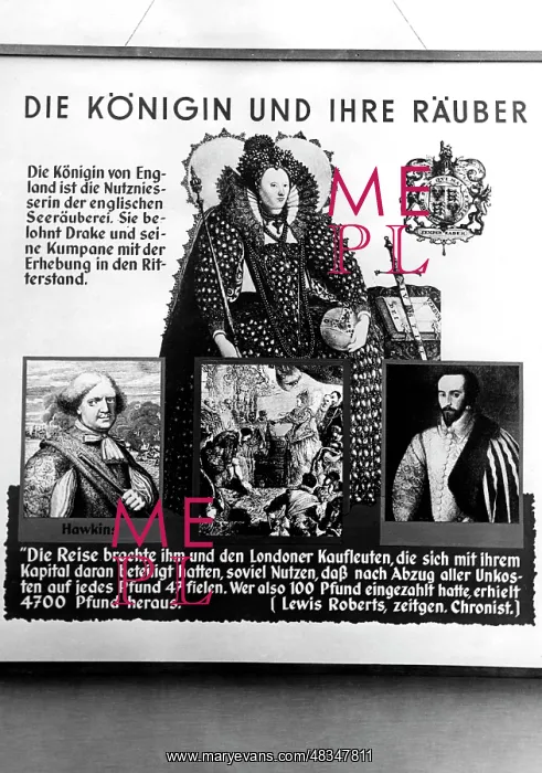: Anti-British propaganda poster from the exhibition : Anti-British propaganda poster from the exhibition