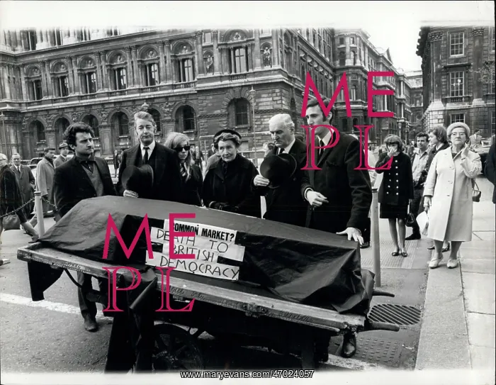 : Anti-Common Market demonstration, Westminster, London : Anti-Common Market demonstration, Westminster, London