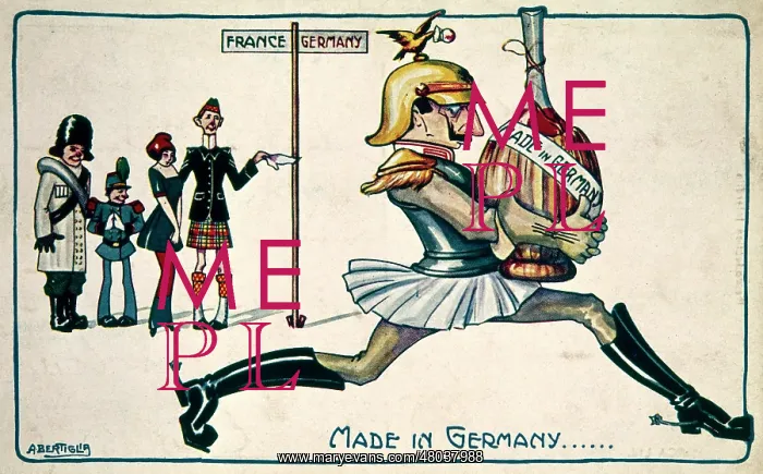 : Anti-German cartoon, Made in Germany, WW1 : Anti-German cartoon, Made in Germany, WW1