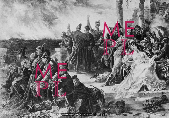 : Anti-German postcard from the war of 1870-71 : Anti-German postcard from the war of 1870-71