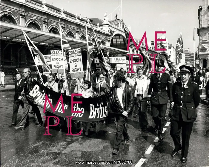 : Anti-immigration march : Anti-immigration march
