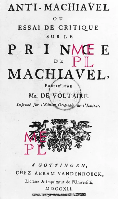 : Anti-Machiavel by Frederick II the Great : Anti-Machiavel by Frederick II the Great