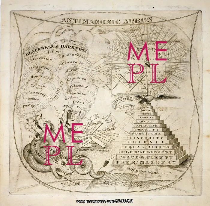 : Anti-Masonic apron : Anti-Masonic apron