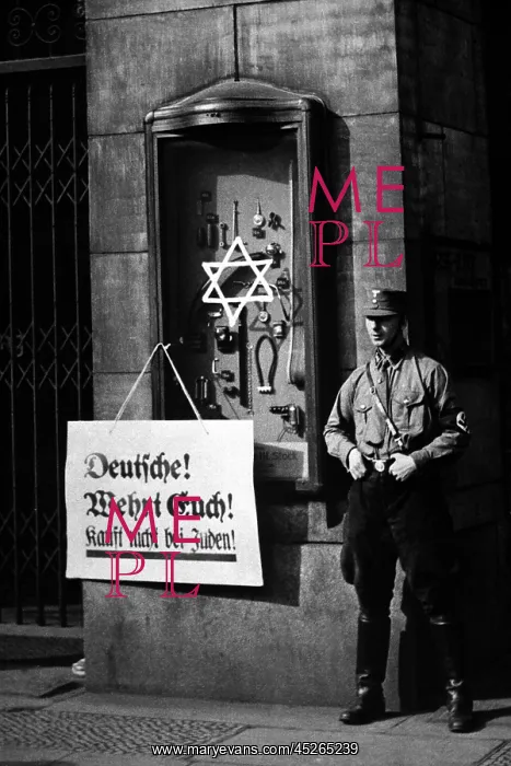 : Anti-Semitic boycott in Berlin, Germany, April : Anti-Semitic boycott in Berlin, Germany, April