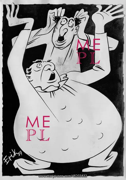 : Anti-Semitic caricature, 1939 : Anti-Semitic caricature, 1939