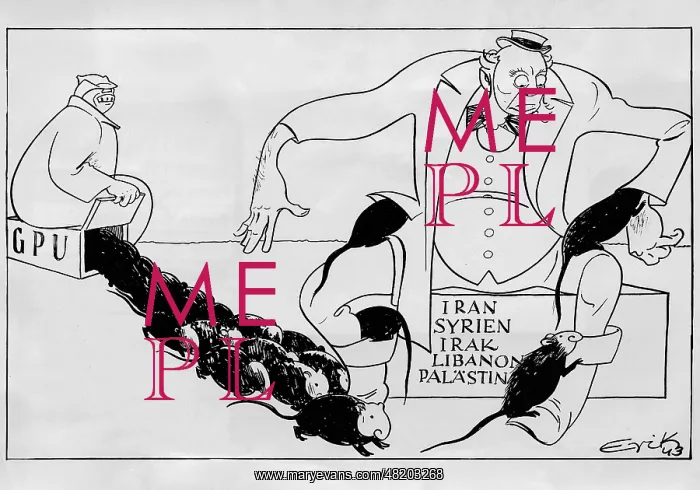 : Anti-Semitic caricature, 1943 : Anti-Semitic caricature, 1943