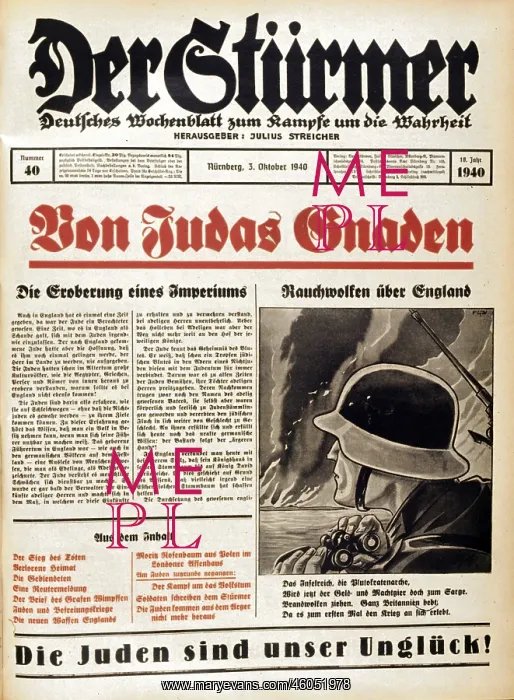 : Anti-semitic propaganda 1940 : Anti-semitic propaganda 1940