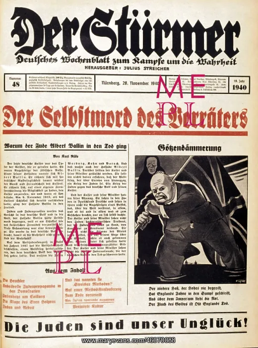 : Anti-semitic propaganda 1940 : Anti-semitic propaganda 1940