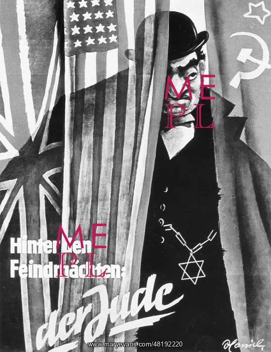 : Anti-Semitic propaganda poster : Anti-Semitic propaganda poster