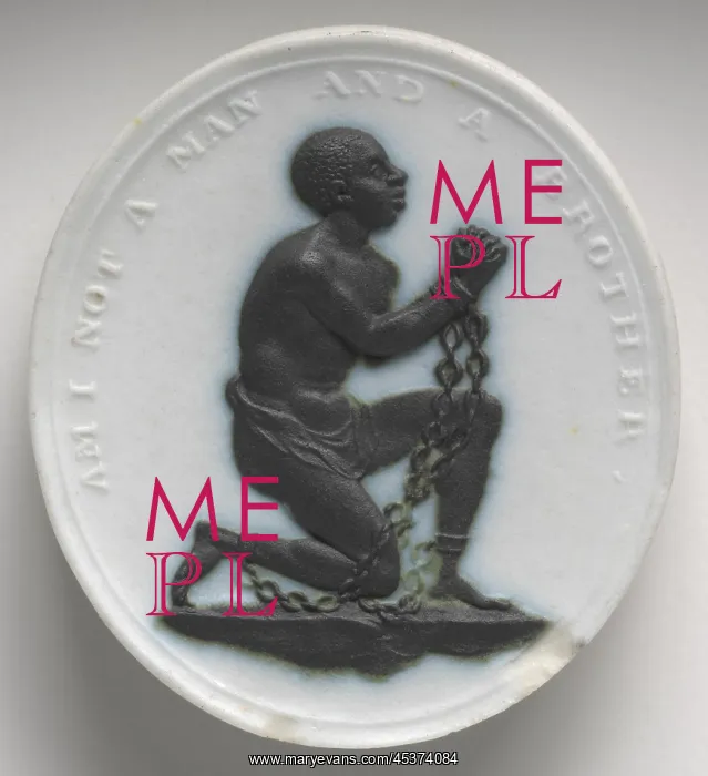 : Anti-Slavery Medallion, Am I Not A Man and : Anti-Slavery Medallion, Am I Not A Man and