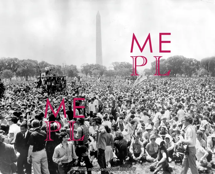 : Anti-Vietnam War demonstration in Washington : Anti-Vietnam War demonstration in Washington