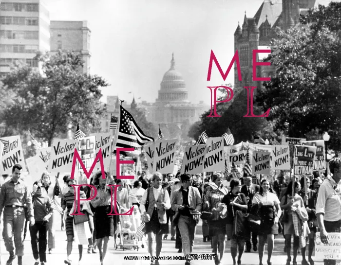 : Anti-Vietnam War demonstration in Washington : Anti-Vietnam War demonstration in Washington