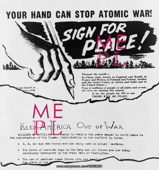 : Anti-war leaflet and petition distributed in Cleveland : Anti-war leaflet and petition distributed in Cleveland