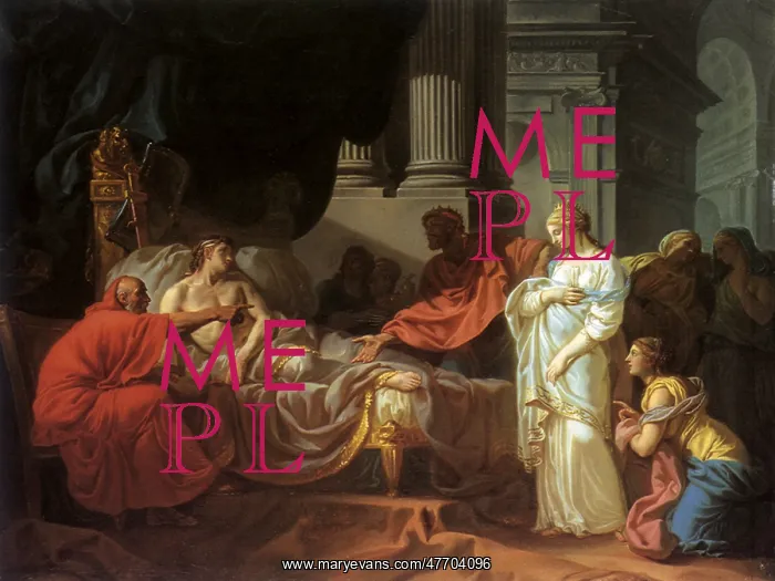 : Antiochus and Stratonice, by Jacques-Louis David : Antiochus and Stratonice, by Jacques-Louis David
