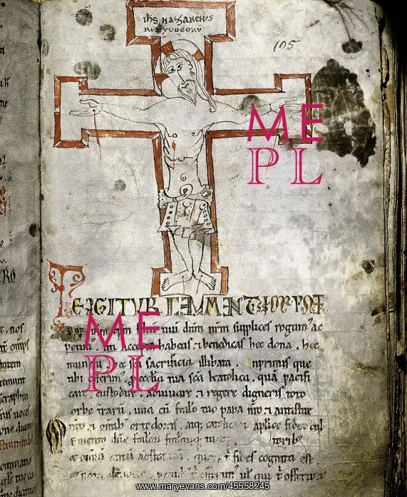 : Antiphonary. 12th c. Fol.105. Romanesque art : Antiphonary. 12th c. Fol.105. Romanesque art