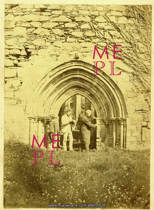 : Antiquarians at Greyabbey, County Down, Ireland : Antiquarians at Greyabbey, County Down, Ireland