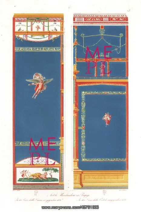 : Antique wall paintings from Pompeii : Antique wall paintings from Pompeii