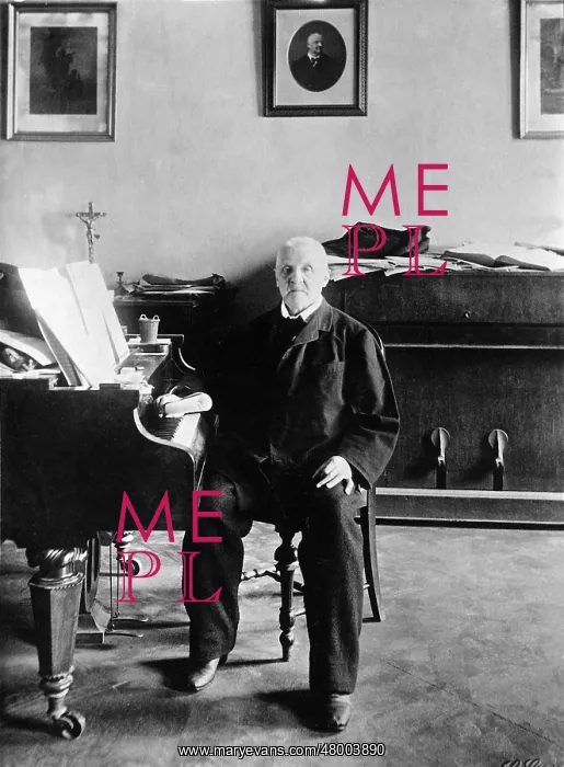 : Anton Bruckner at the piano, 1895 : Anton Bruckner at the piano, 1895