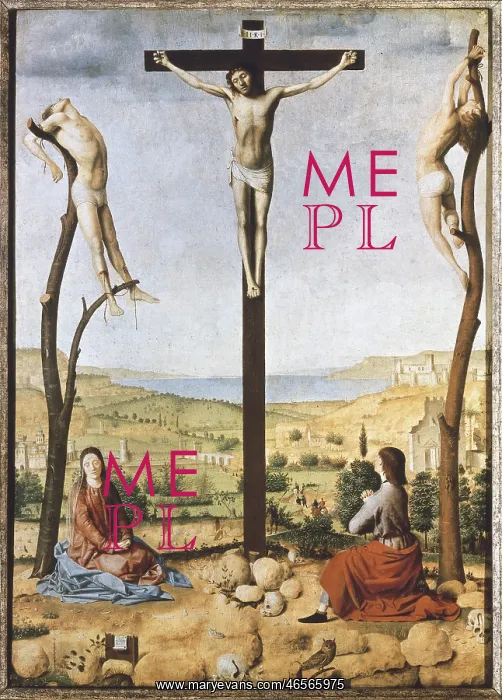: Antonello da Messina. Crucifixion. 1475. At his : Antonello da Messina. Crucifixion. 1475. At his
