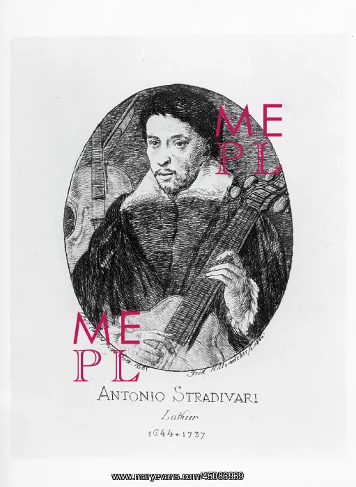 : Antonio Stradivari, engraving : Antonio Stradivari, engraving
