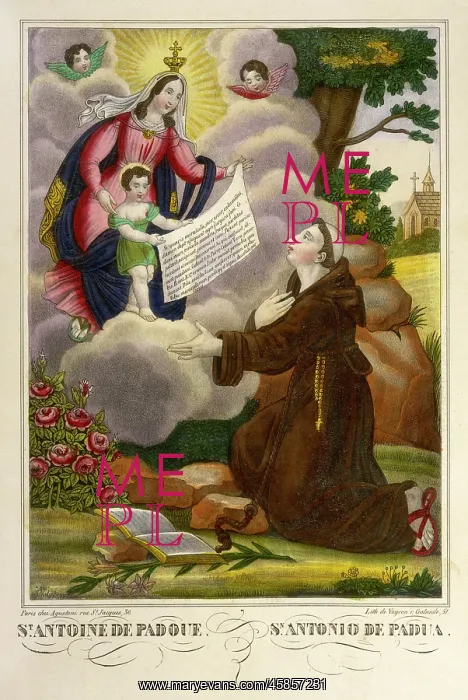 : ANTONY OF PADUA & MARY : ANTONY OF PADUA & MARY
