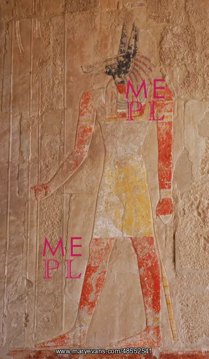: Anubis. Temple of Hatshepsut. Egypt : Anubis. Temple of Hatshepsut. Egypt