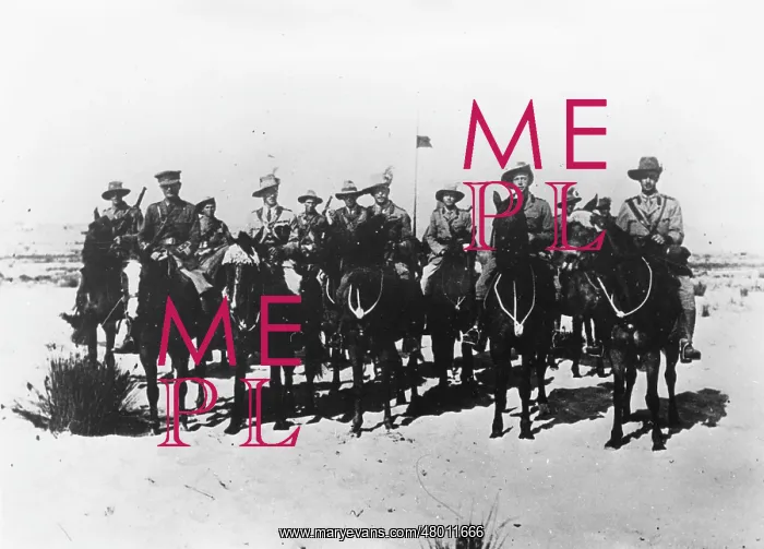  : ANZAC Mounted Division in Egypt with GOC, WW1