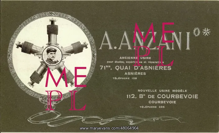 : Anzani brochure cover 1910 : Anzani brochure cover 1910