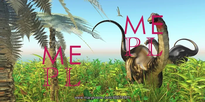: Two Apatosaurus dinosaurs in a lush Cretaceous jungle : Two Apatosaurus dinosaurs in a lush Cretaceous jungle